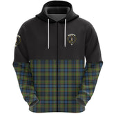 MacLellan Ancient Clan Half Of Tartan Zipper Hoodie